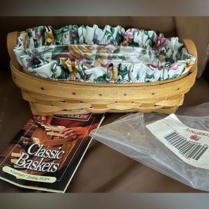 LONGABERGER LAVENDER BOOKING BASKET SET